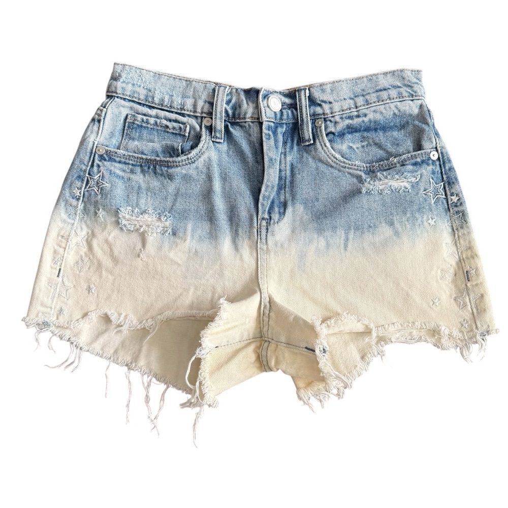 Blank NYC The Barrow Distressed Vintage High-Rise Jean Shorts